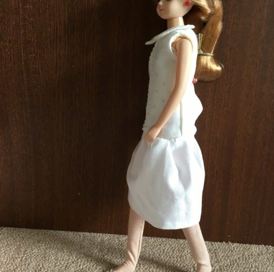 ドール服 Doll S Closet を参考にローウエストワンピの作り方 ドラジェの手しごと 楽しきひととき