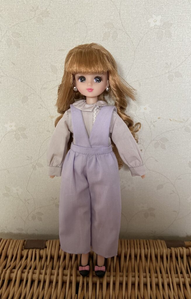 メール便送料無料対応可 703 ハンドメイド 22 ドール サロペット 服 リカちゃん おもちゃ 人形
